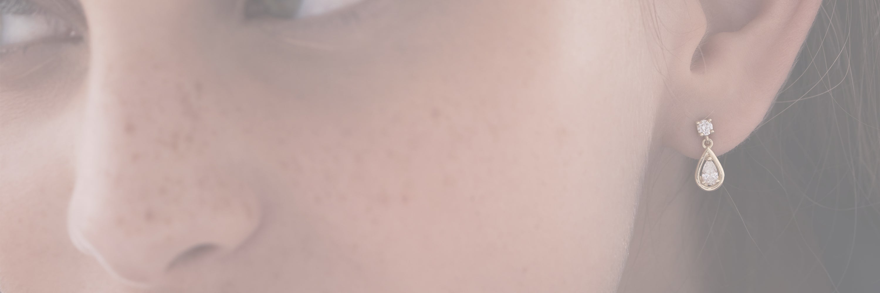 Lab diamond earrings