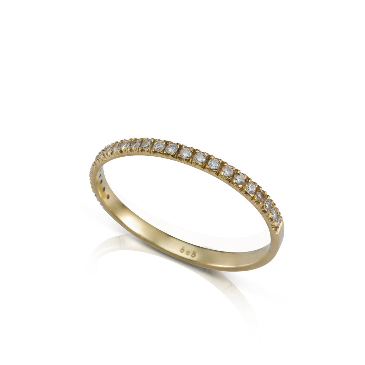 Diamond row ring