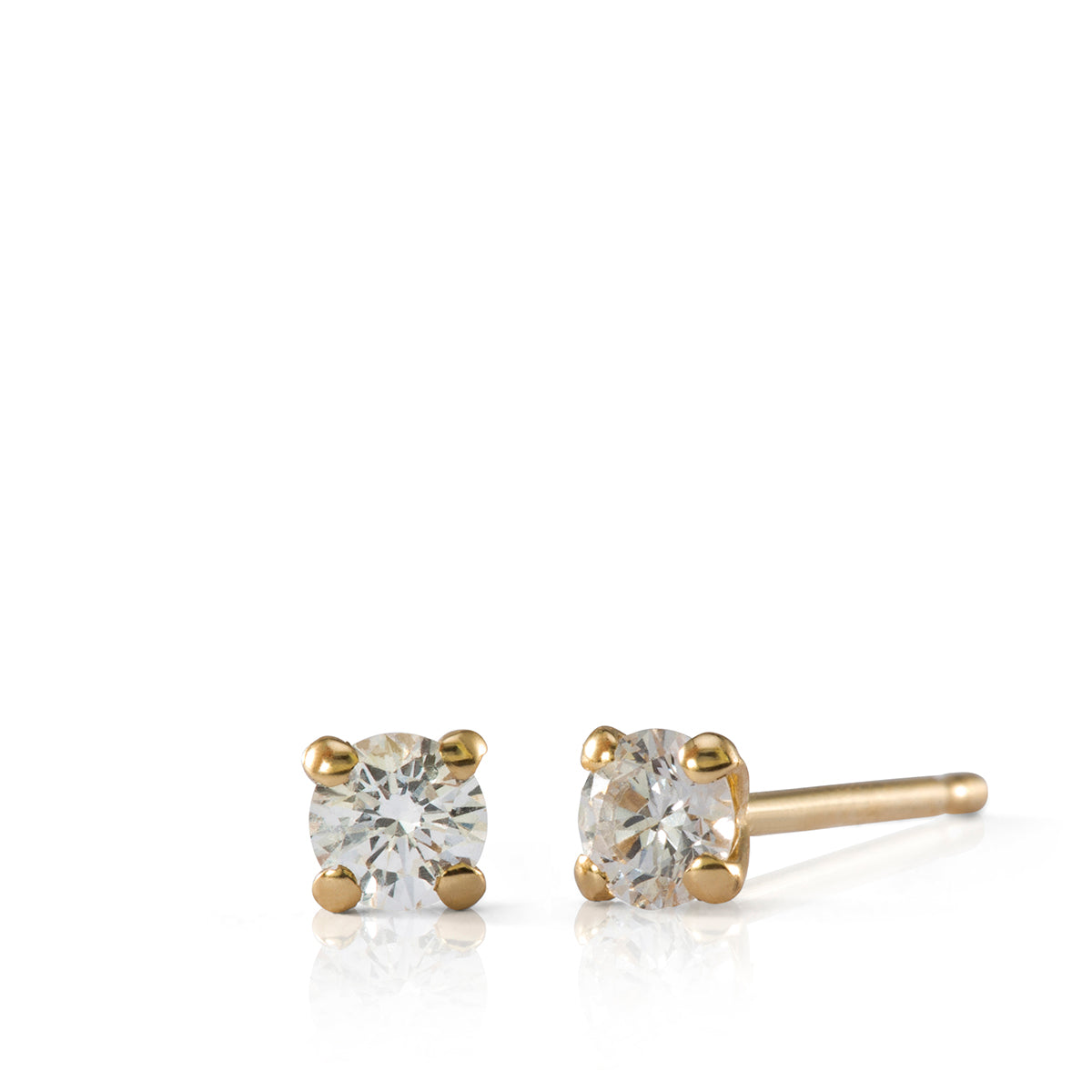 Attached diamond earrings