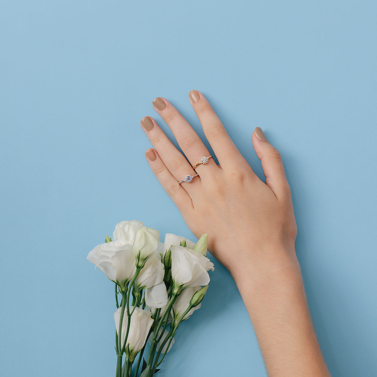 Diamond star ring