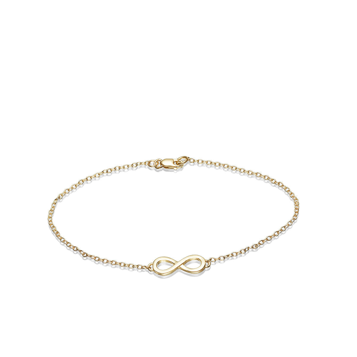 Gold infinity bracelet
