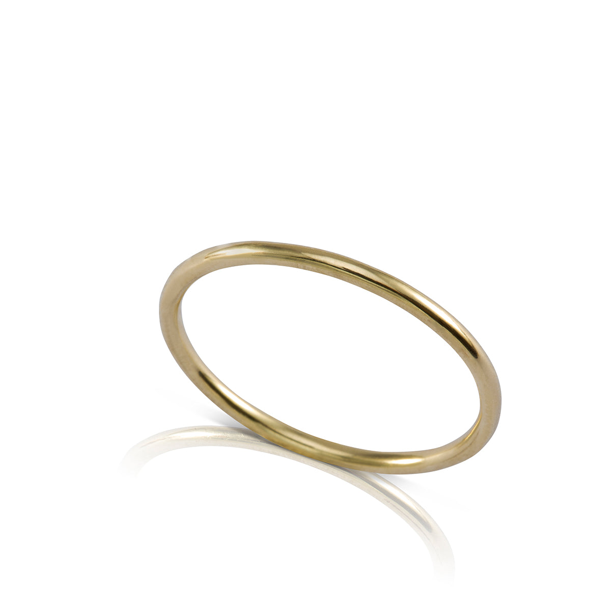 Round thin gold ring