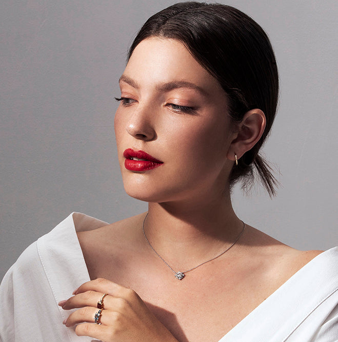 Small tight geometric hoop earrings