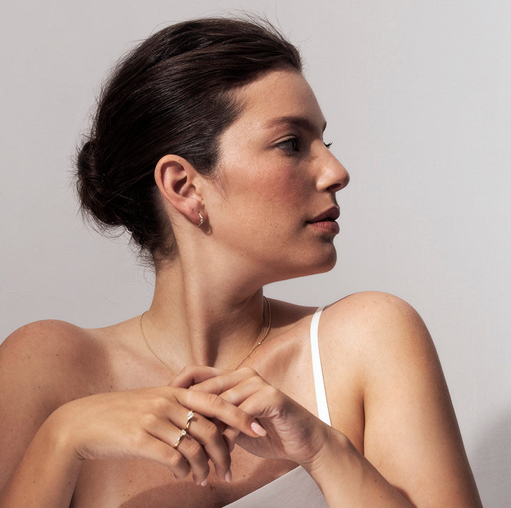 Diamond solitaire ring 40 points straight profile