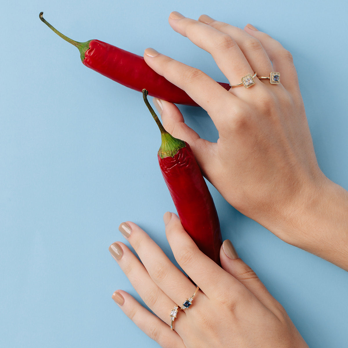 Princess cut diamond ring