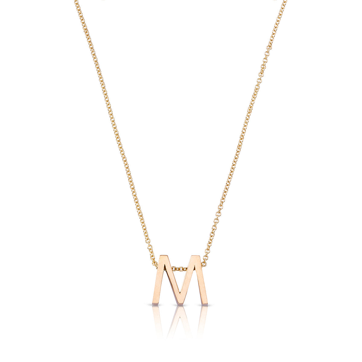 Gold letter necklace