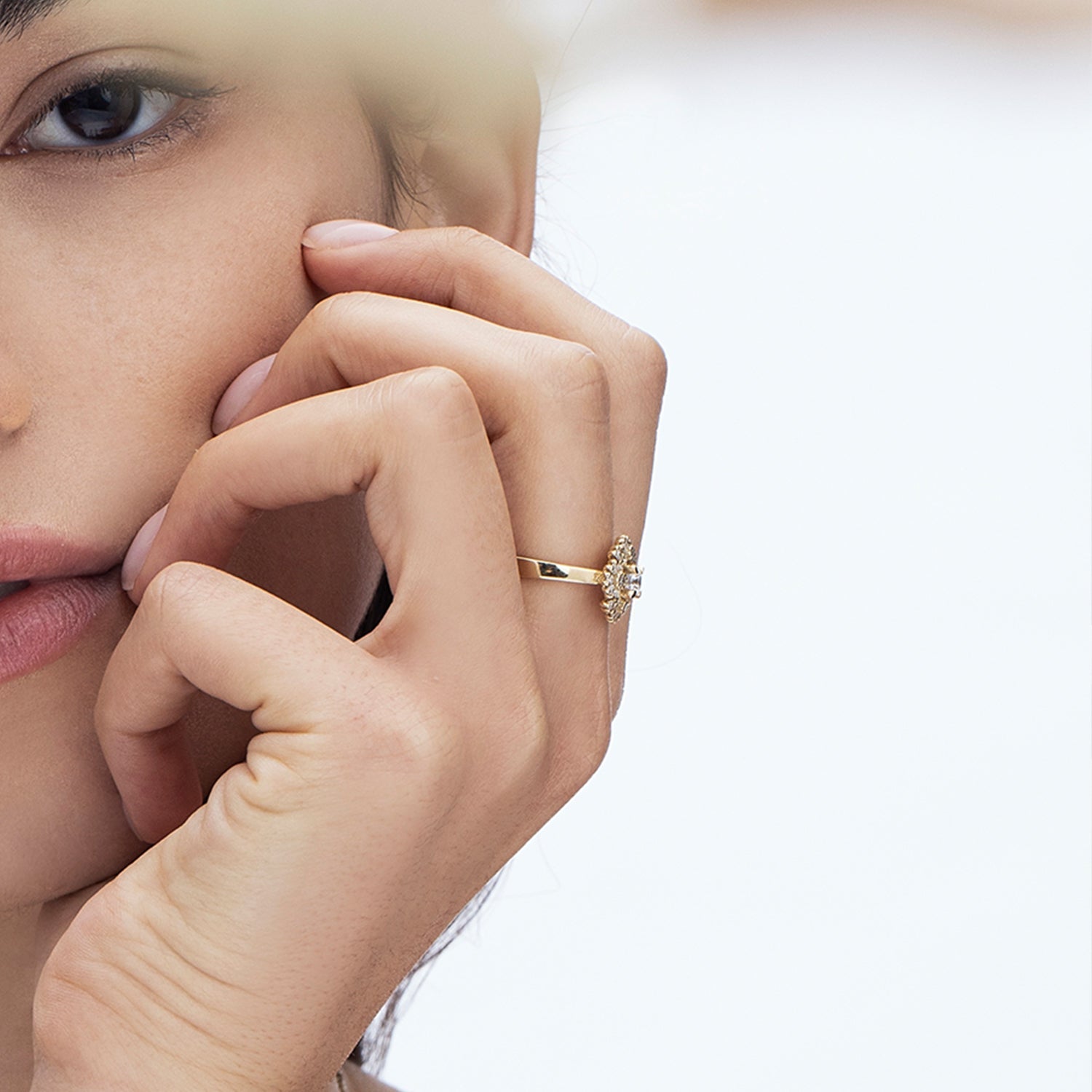 An impressive and special laboratory diamond ring