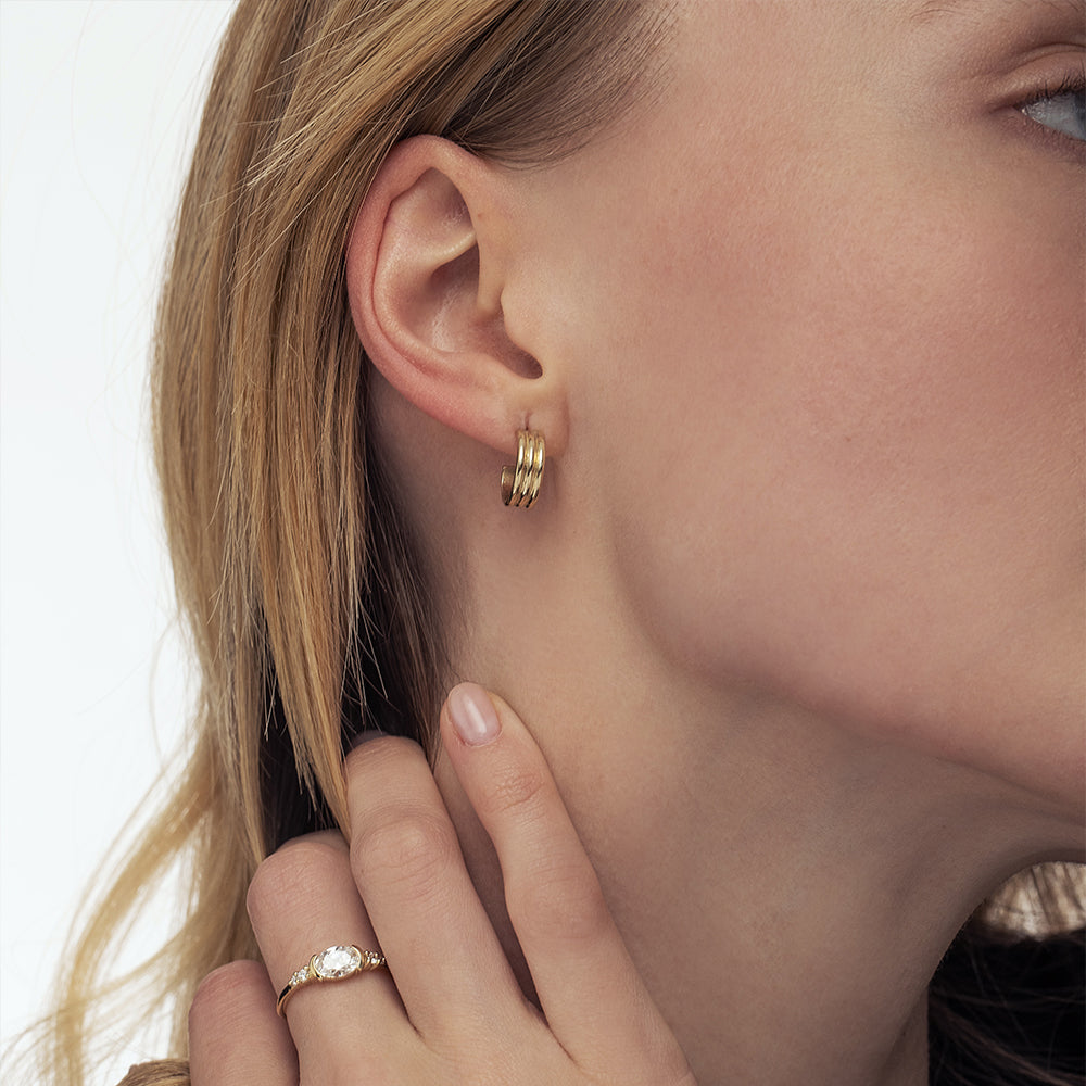 Small and presentable hoop earrings