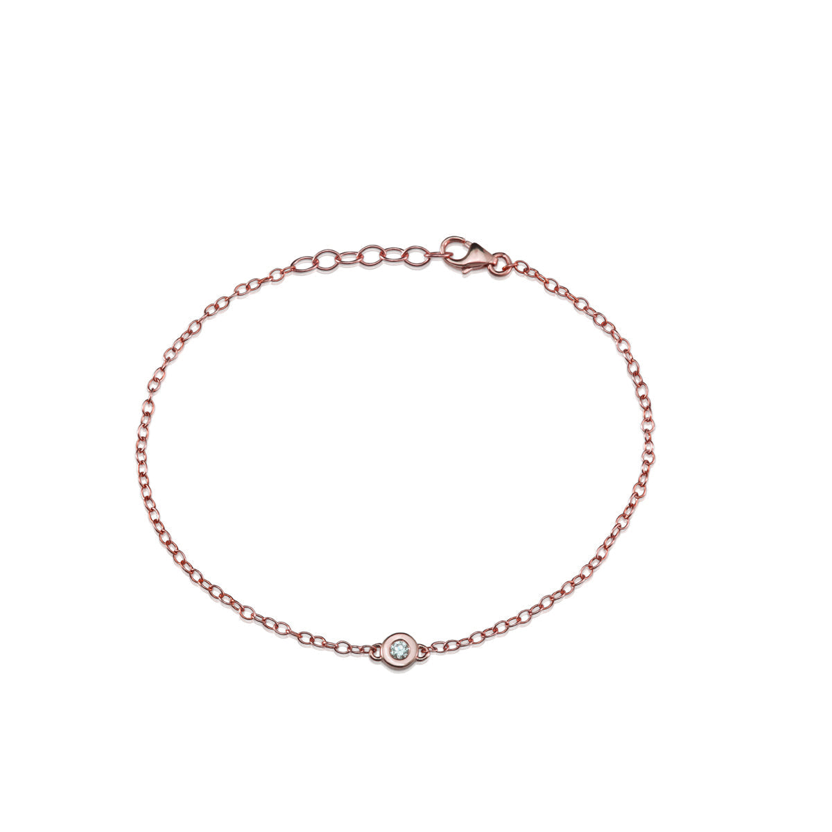 5 point diamond studded gold bracelet