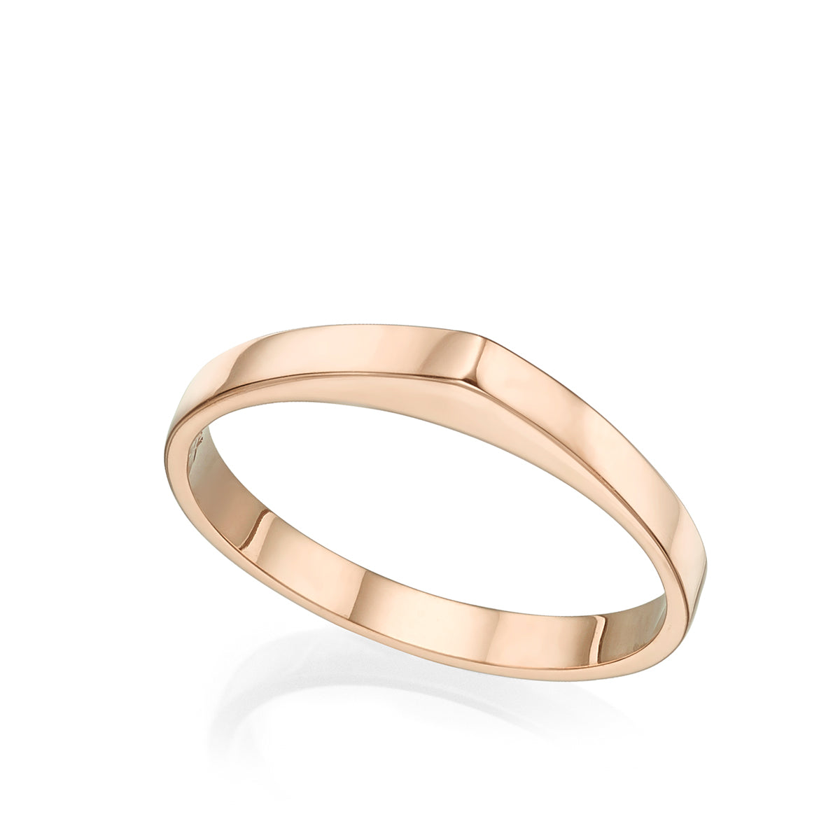A drop gold ring