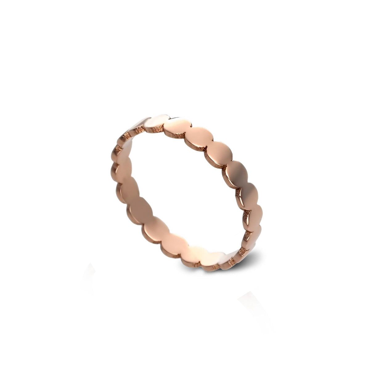 A ring of flat gold circles