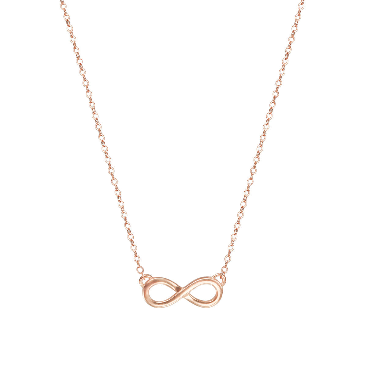 Gold infinity necklace