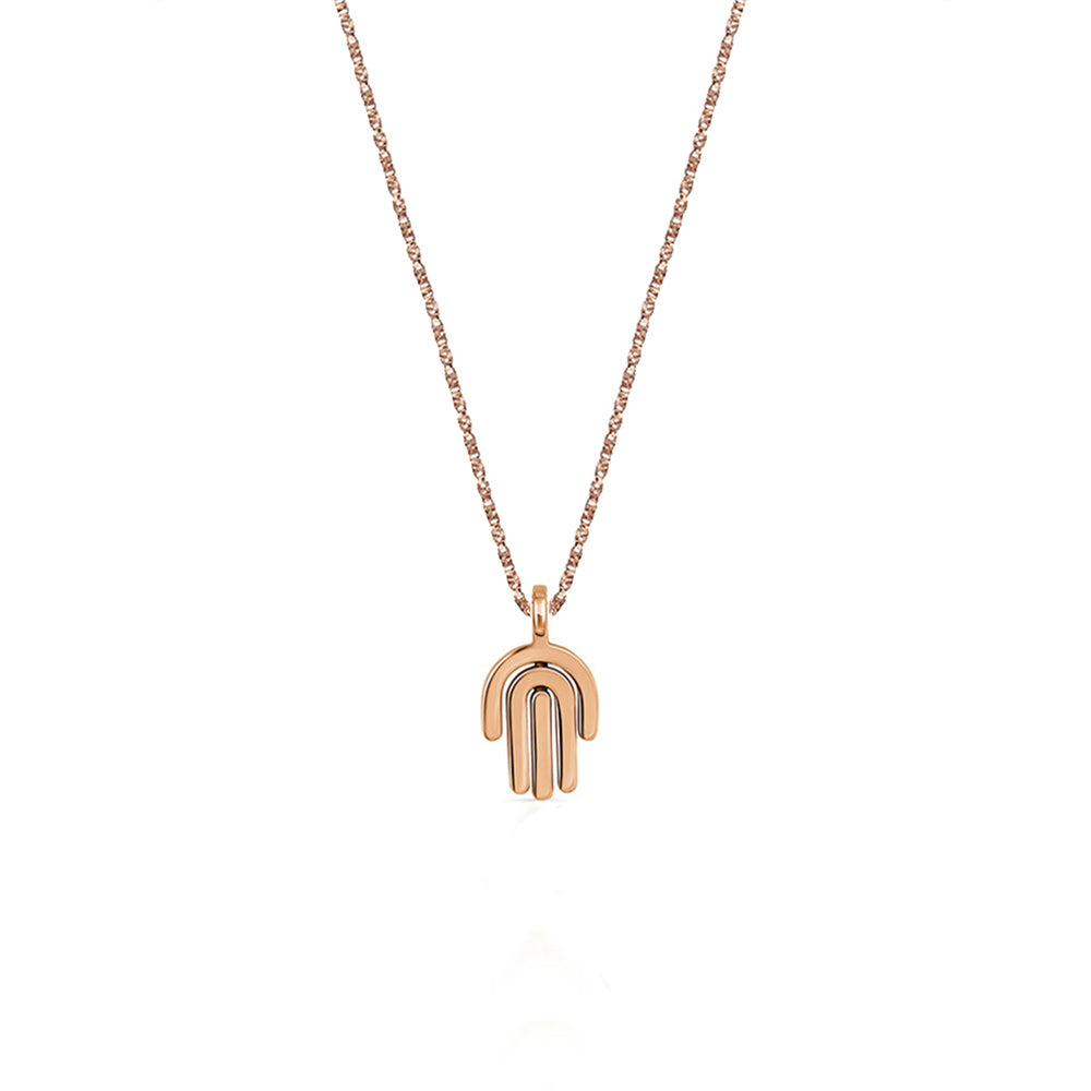 Hamsa gold necklace designed