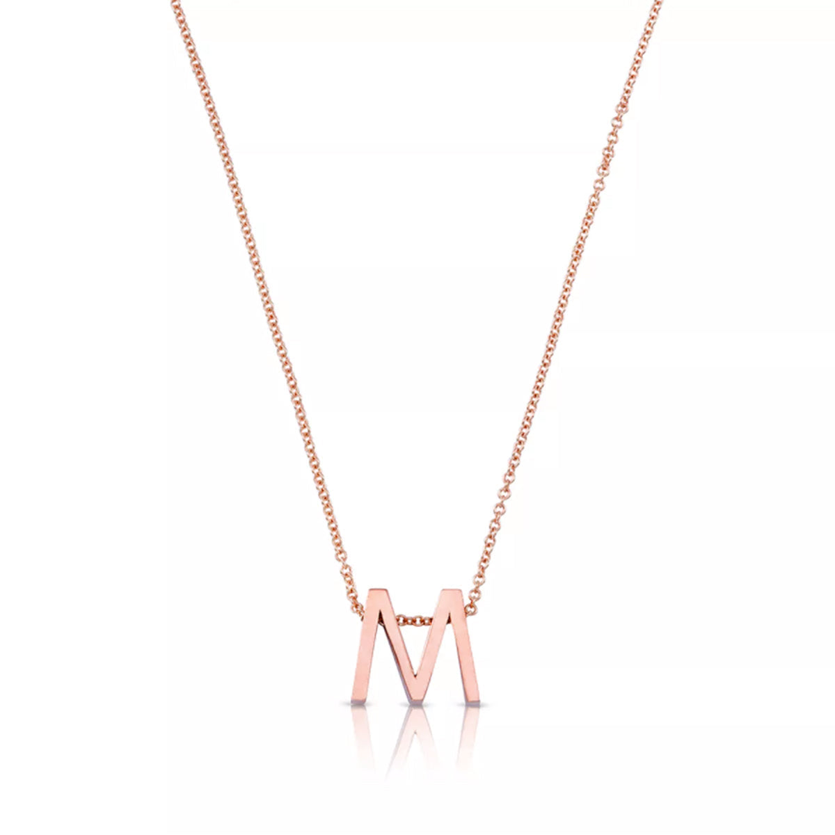 Gold letter necklace