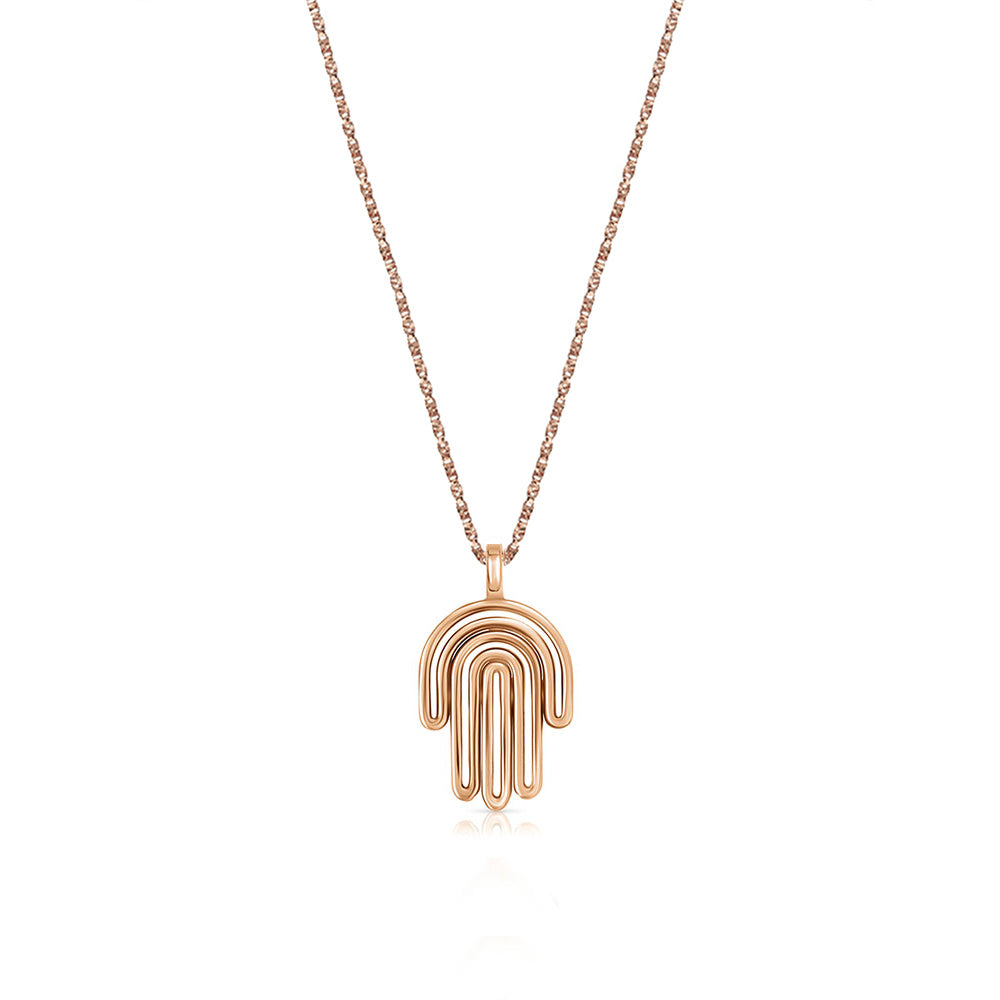 A special hamsa pendant gold chain