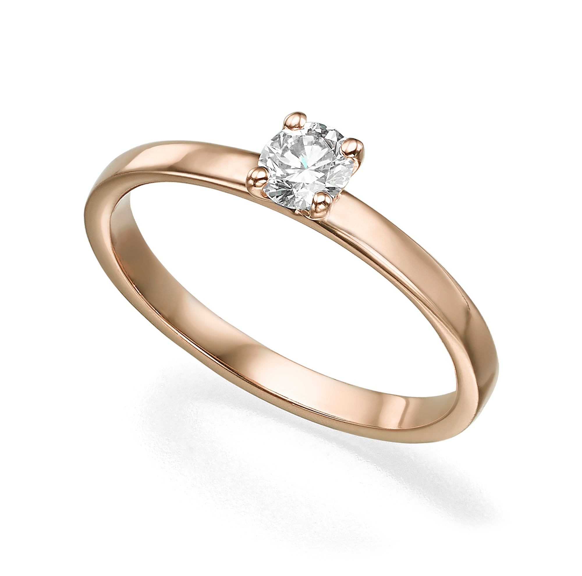 Solitaire diamond ring - a classic and precise engagement ring