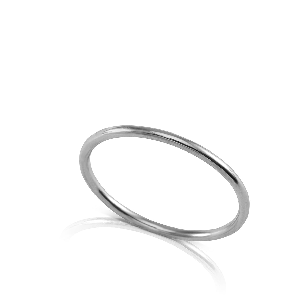 Round thin gold ring