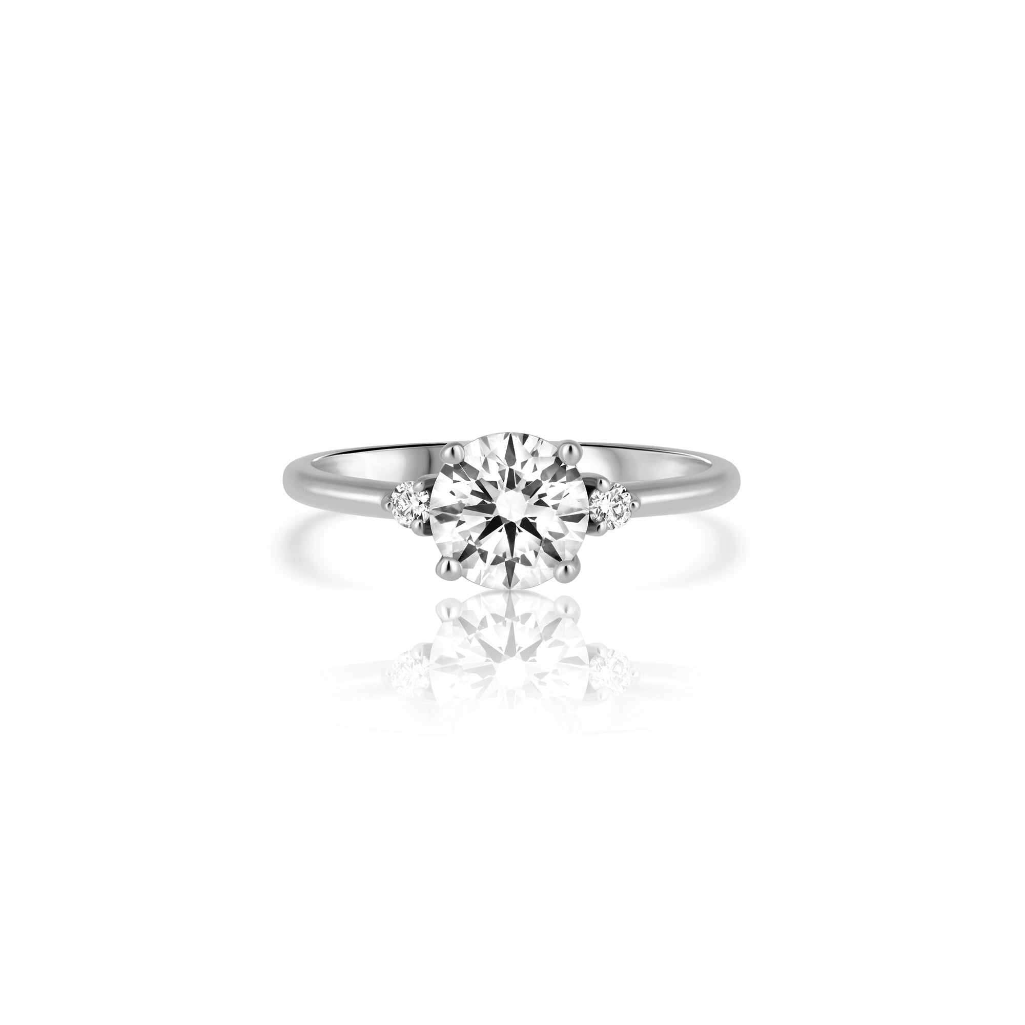 An impressive and delicate laboratory diamond ring