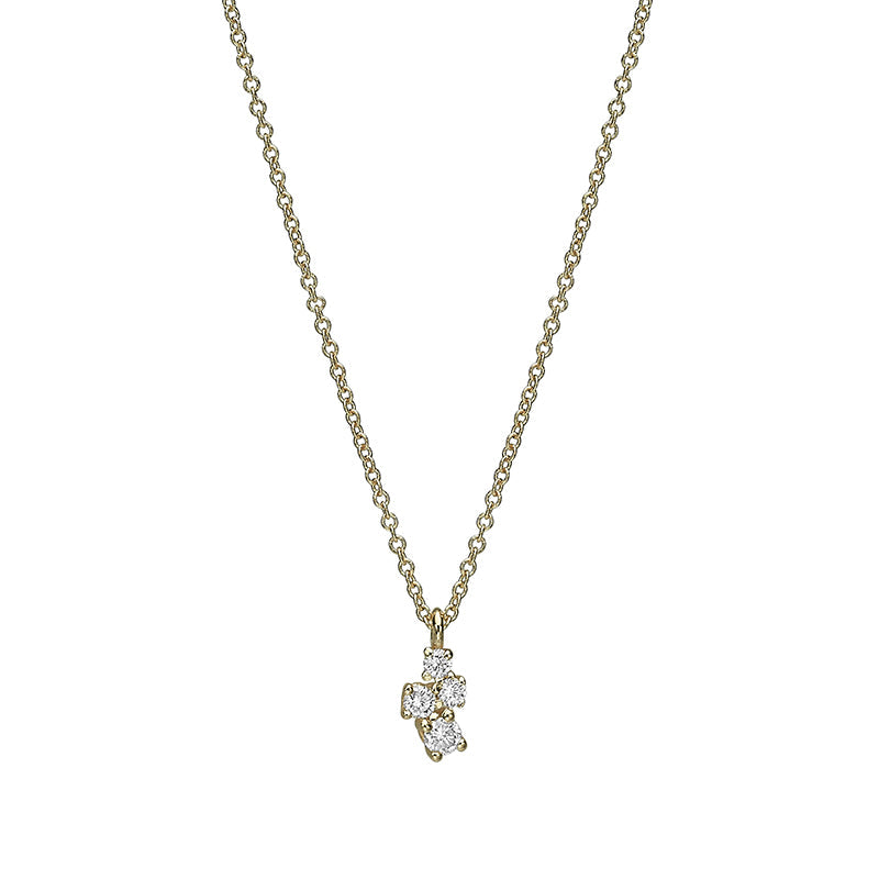 Diamond pendant necklace in different sizes