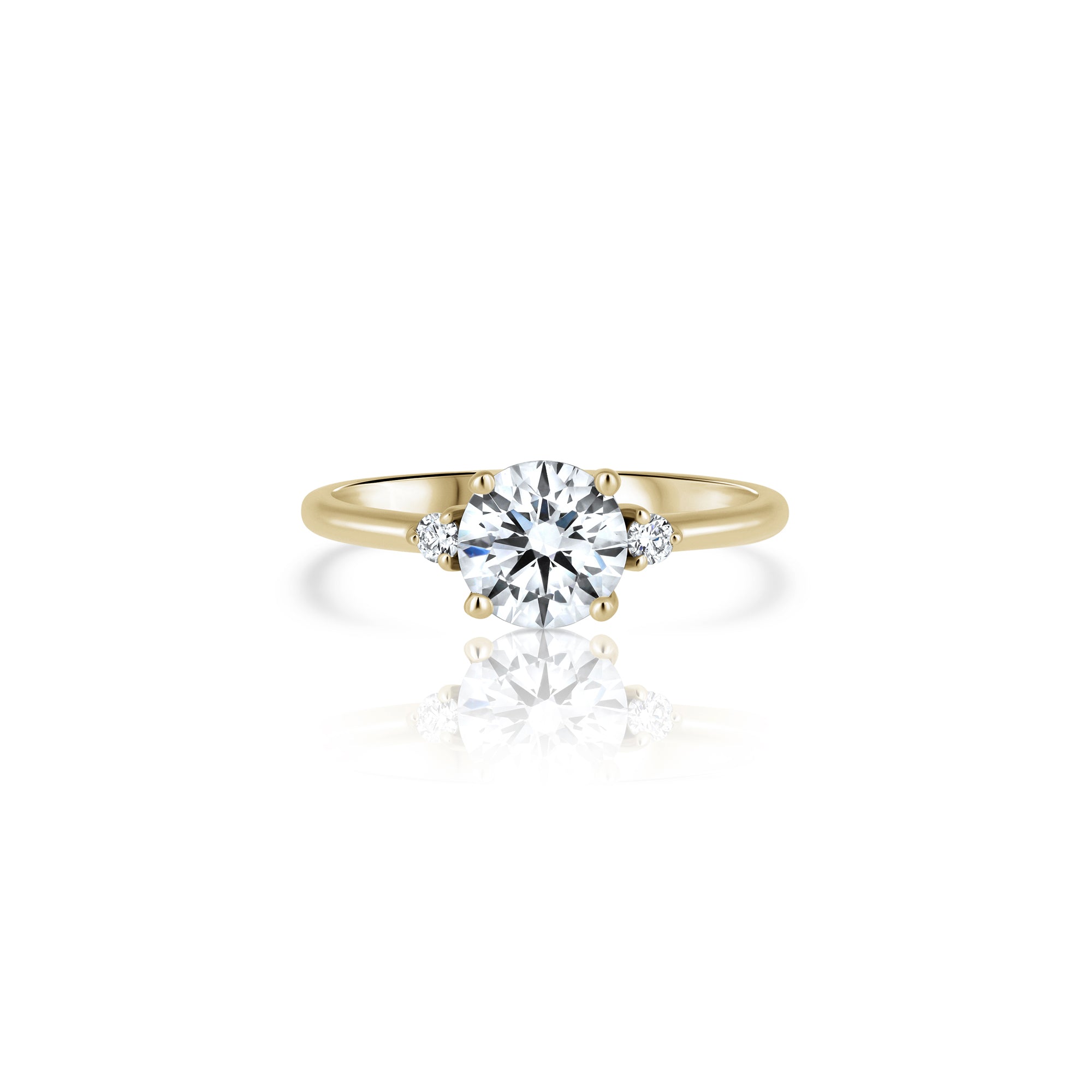 An impressive and delicate laboratory diamond ring