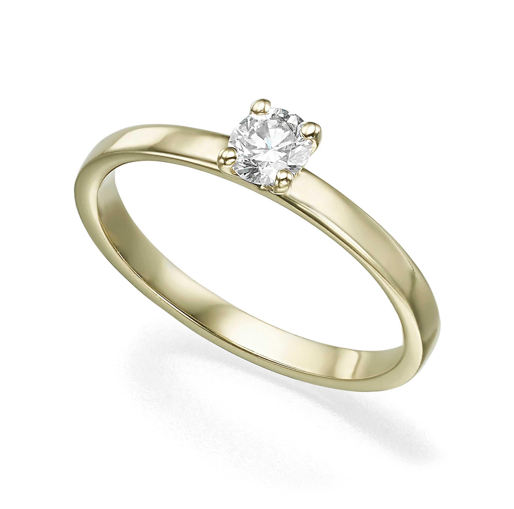 Solitaire diamond ring - a classic and precise engagement ring