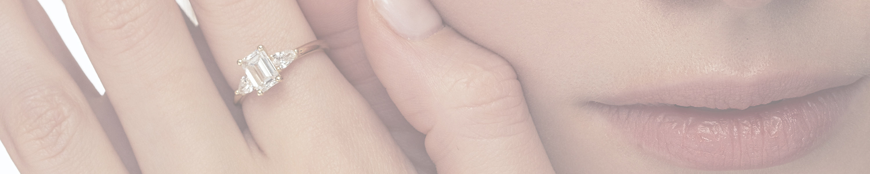 Engagement rings with lab diamonds