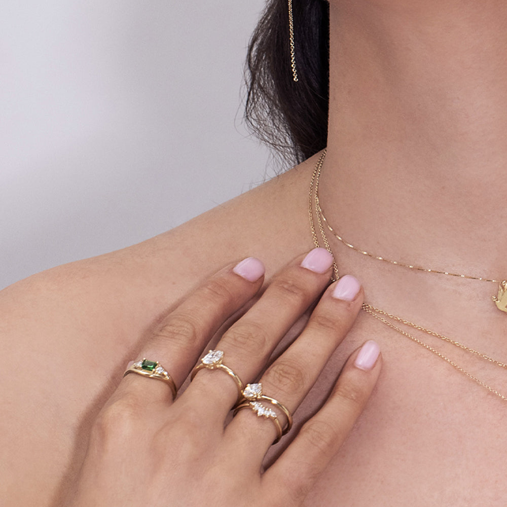 1 carat oval lab diamond ring