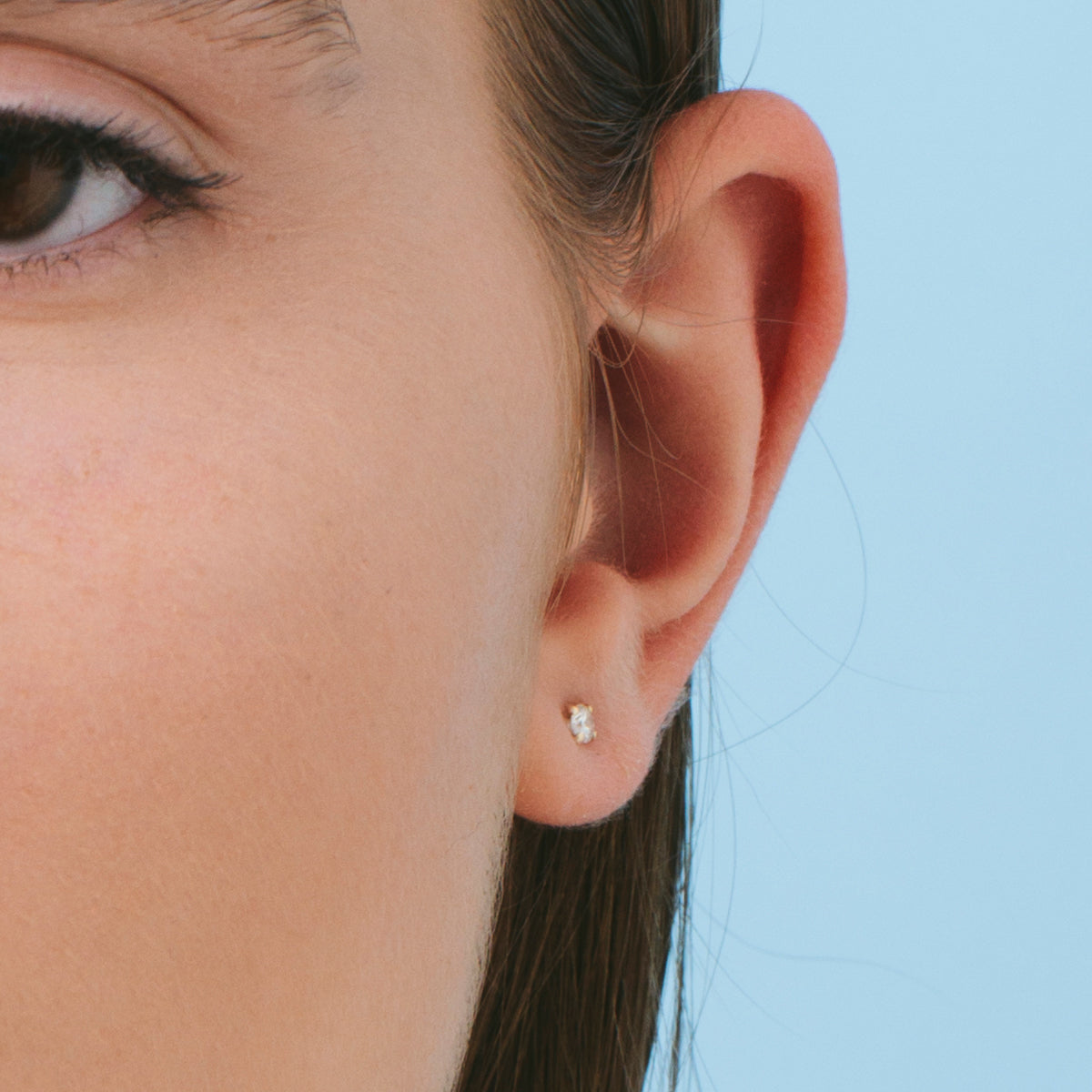 Attached diamond earrings