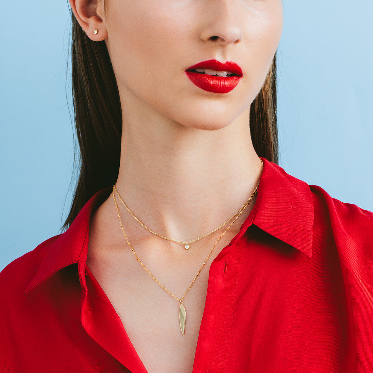 Delicate diamond necklace