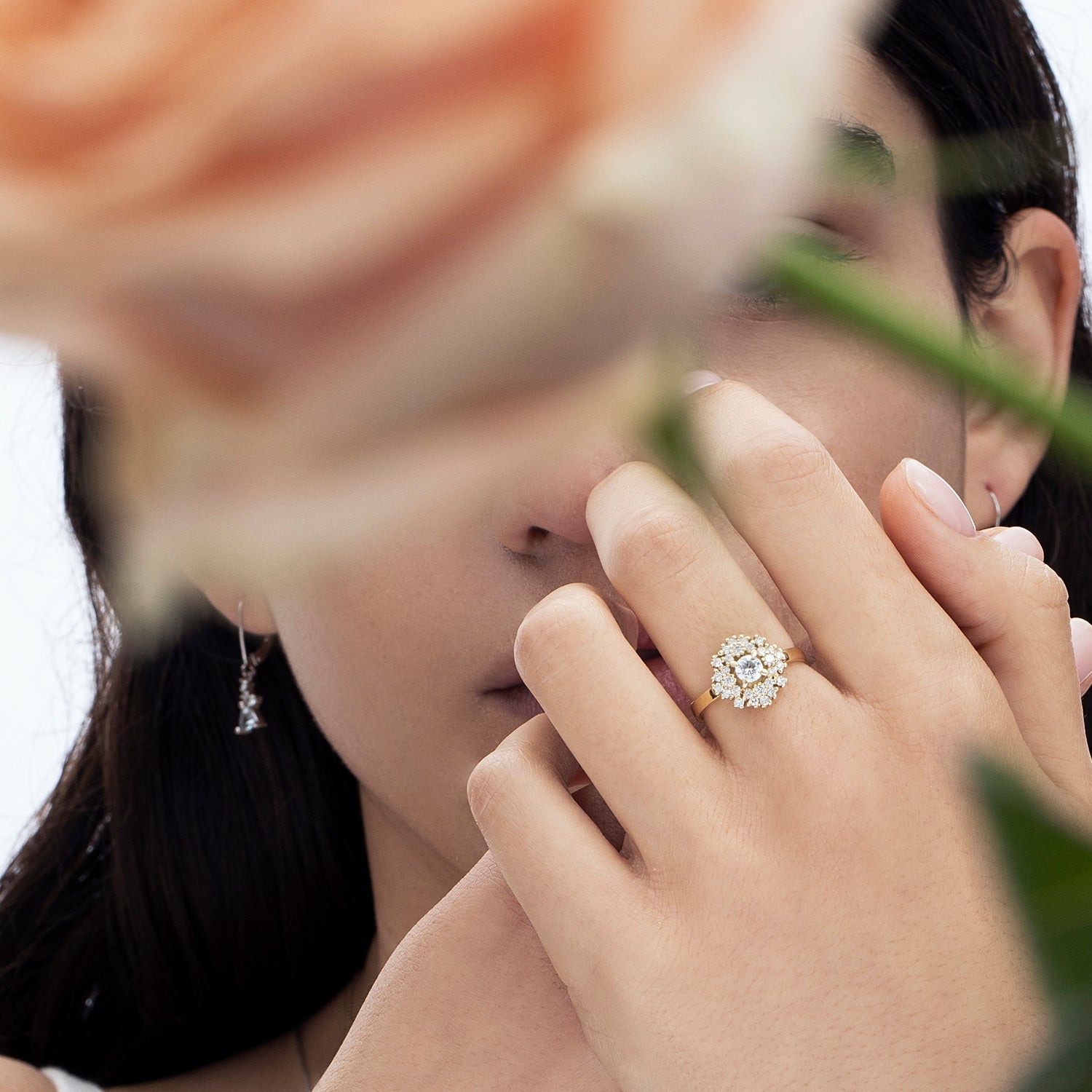 An impressive and special laboratory diamond ring