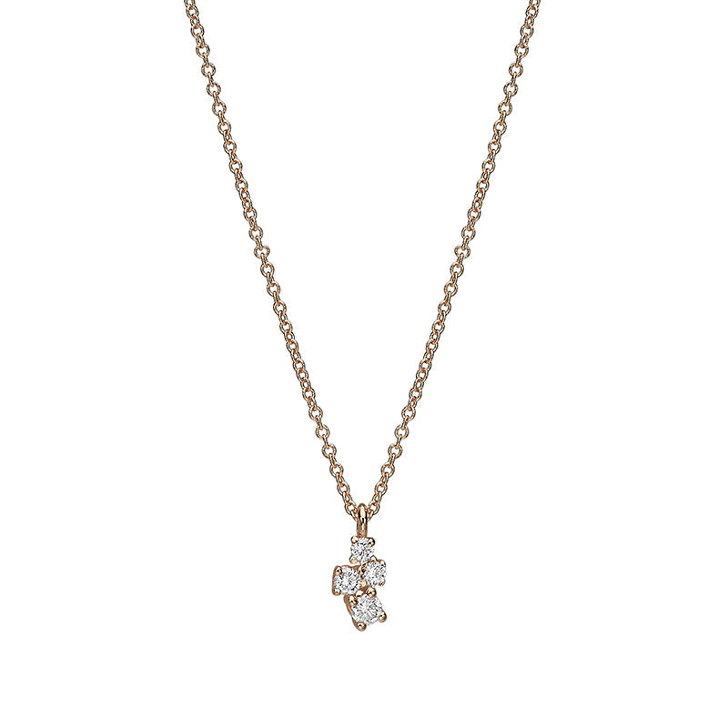 Diamond pendant necklace in different sizes