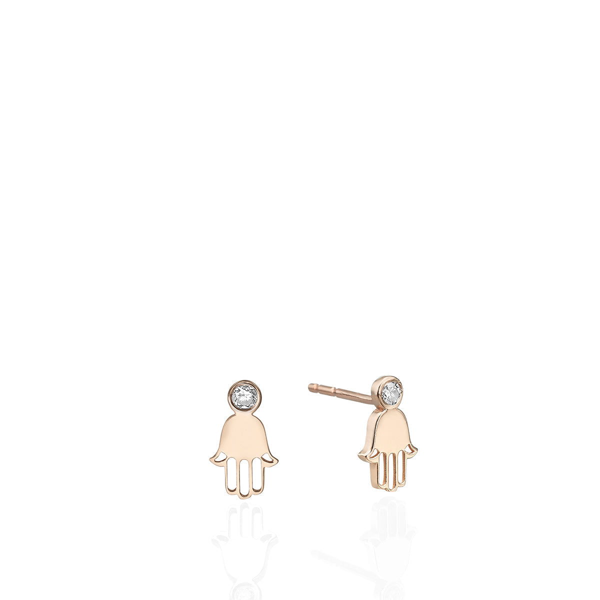 Tight Hamsa earrings with diamonds in an amazing design