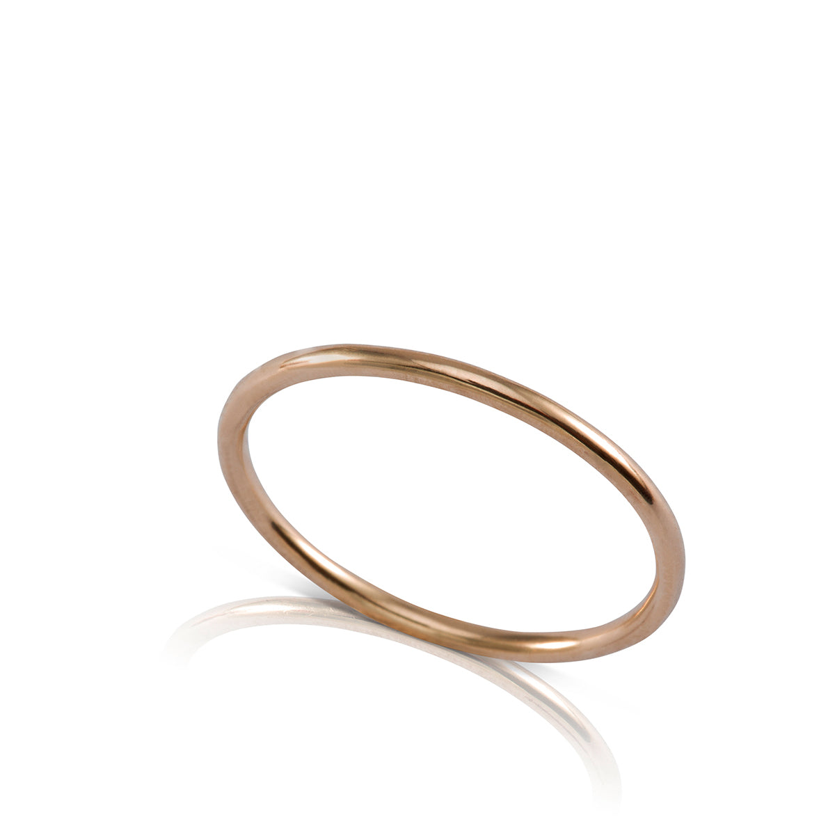 Round thin gold ring