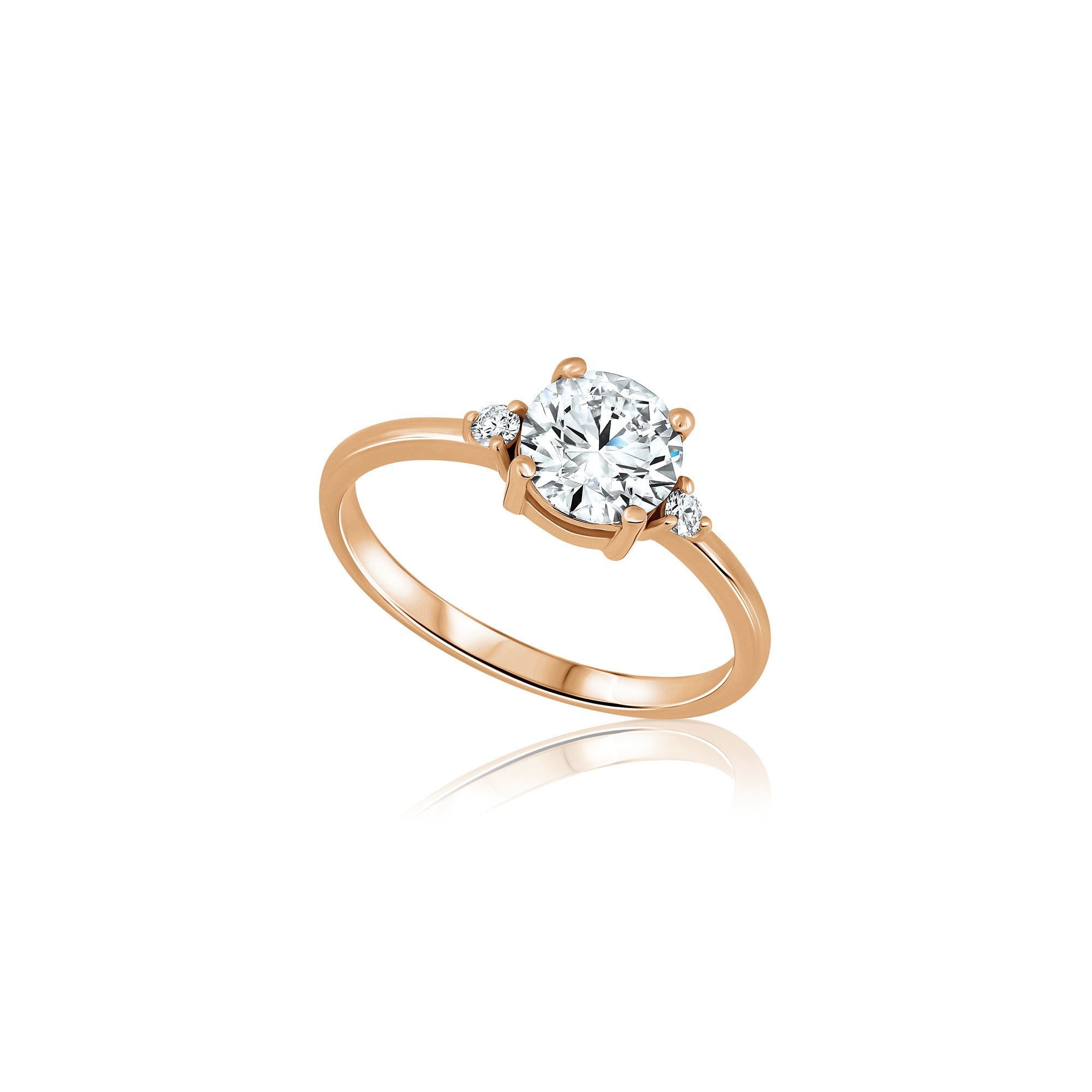 An impressive and delicate laboratory diamond ring
