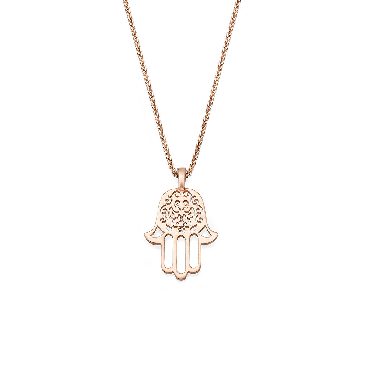 Lace hamsa necklace