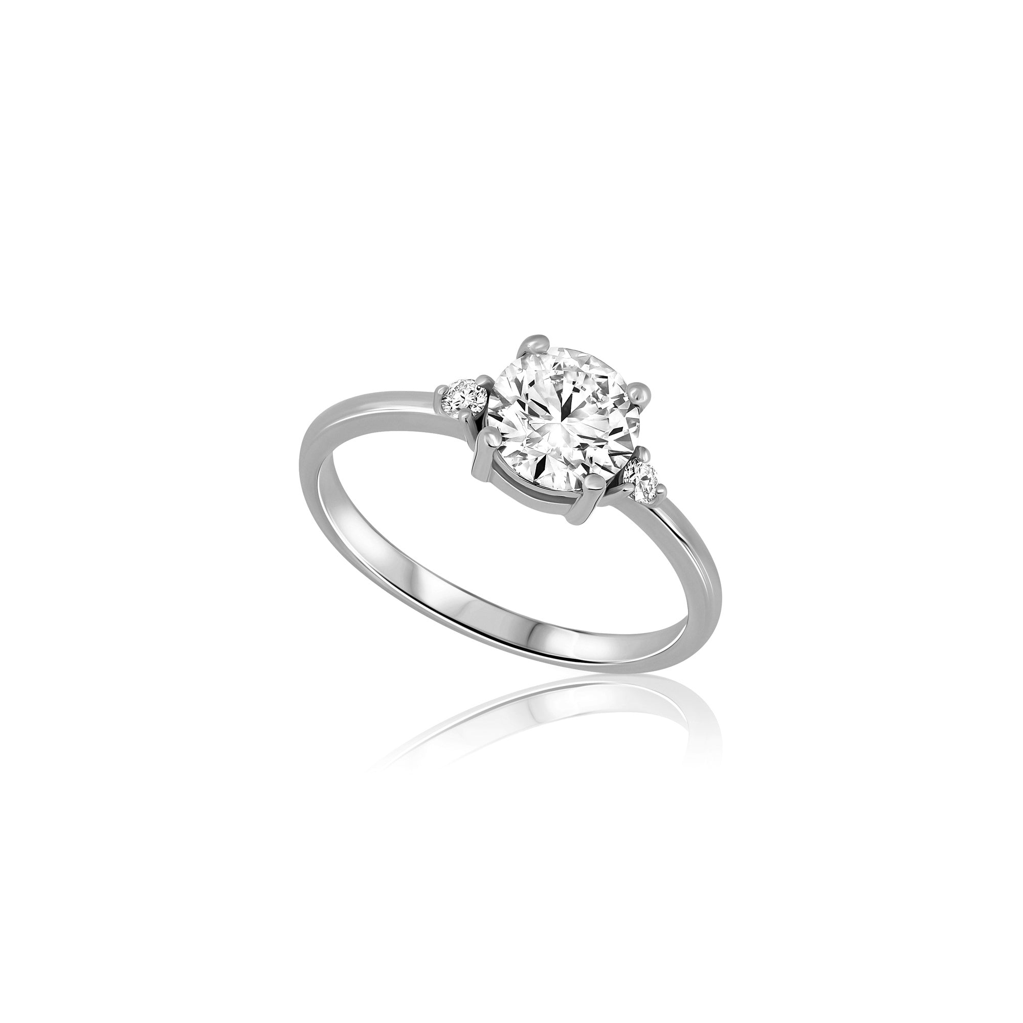 An impressive and delicate laboratory diamond ring