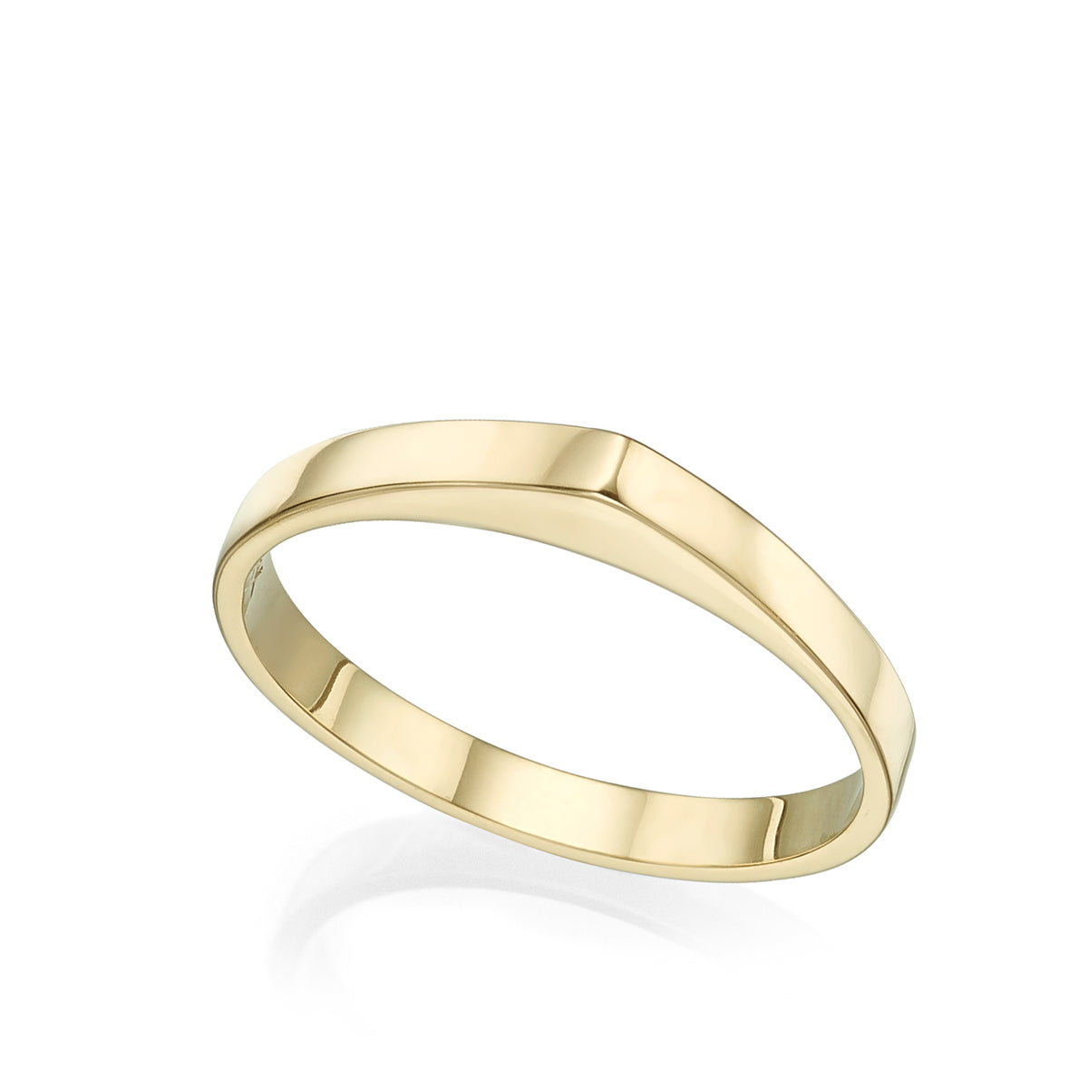 A drop gold ring