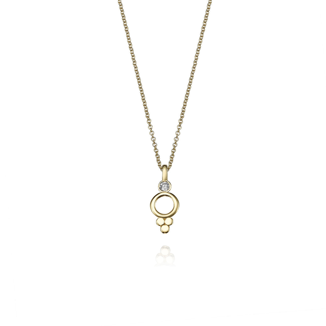 Indian style gold necklace studded with diamonds